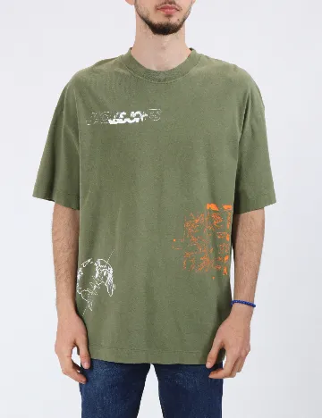 Tricou Oversize Jack&Jones, verde