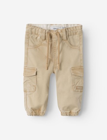Pantaloni Name It, crem