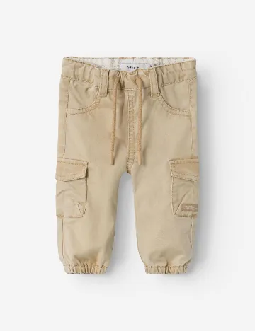Pantaloni Name It, crem