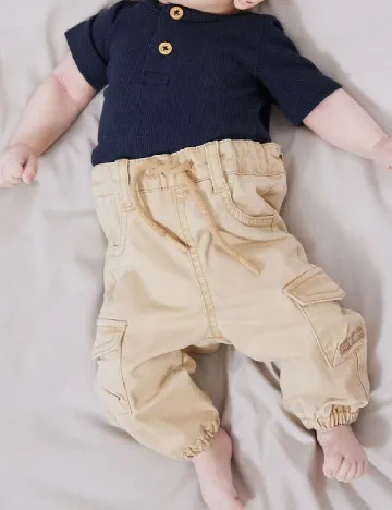 Pantaloni Name It, crem