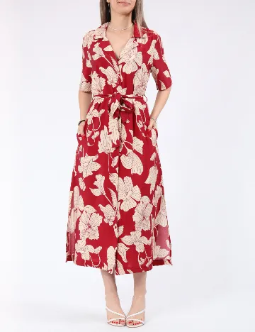 Rochie medie Jacqueline de Yong, rosu