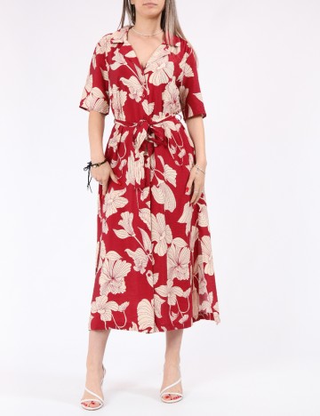 Rochie medie Jacqueline de Yong, rosu