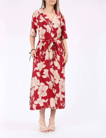 Rochie medie Jacqueline de Yong, rosu