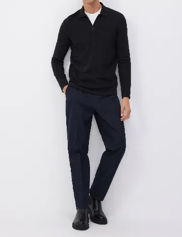 Pantaloni Reserved, bleumarin inchis