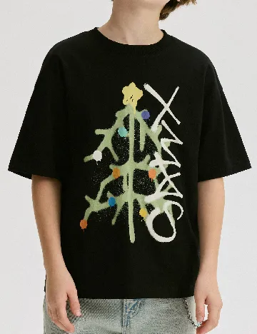 Tricou Reserved, negru