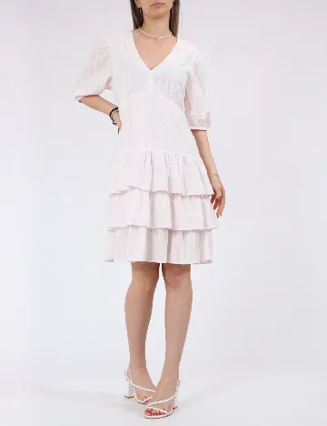 Rochie scurta Vero Moda, roz pal