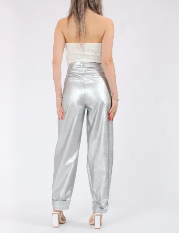 Pantaloni Vero Moda, argintiu