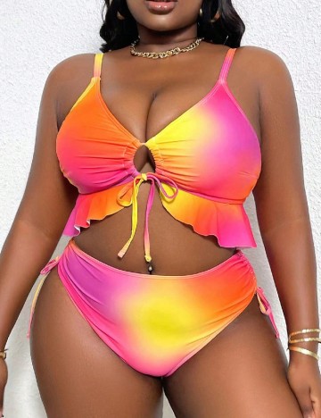Costum de baie SHEIN CURVE, mix culori