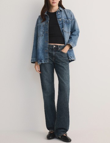 Jacheta Oversize Reserved, albastru