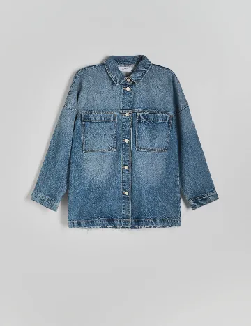Jacheta Oversize Reserved, albastru
