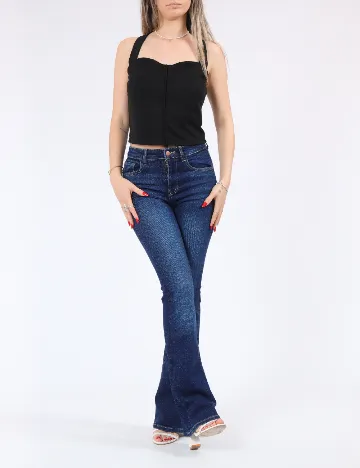 Top Vero Moda, negru