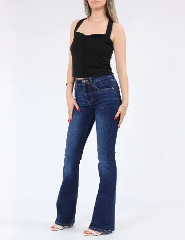 Top Vero Moda, negru