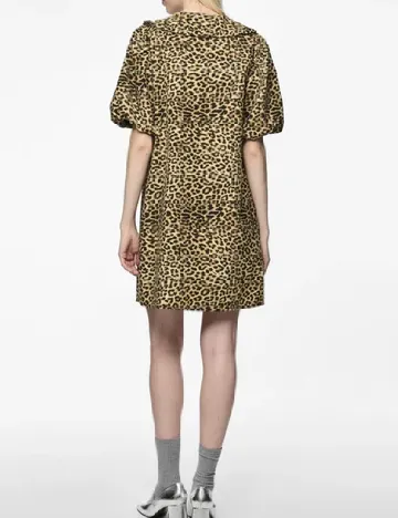 Rochie scurta Pieces, animal print