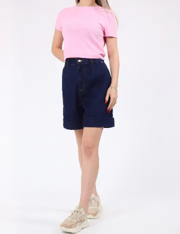 Pantaloni scurti Jacqueline de Yong, bleumarin