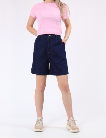 Pantaloni scurti Jacqueline de Yong, bleumarin