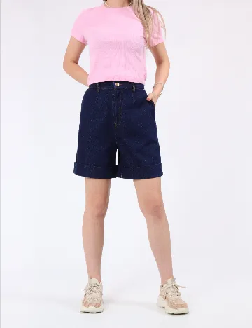 Pantaloni scurti Jacqueline de Yong, bleumarin