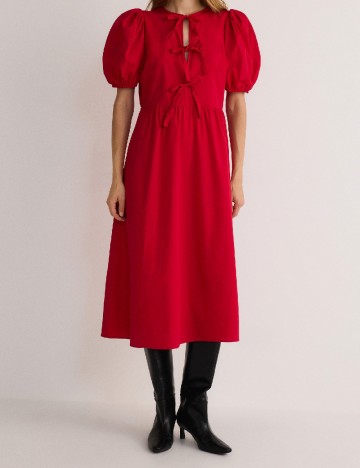 Rochie medie Reserved, rosu