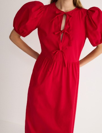 Rochie medie Reserved, rosu