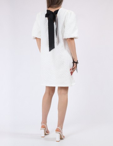 Rochie scurta Pieces, alb