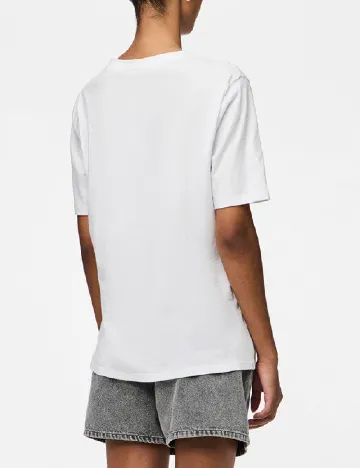 Tricou Pieces, alb