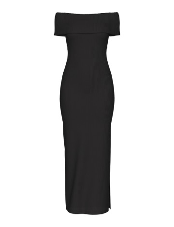 Rochie lunga Pieces, negru