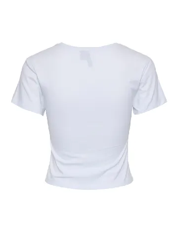 Tricou Pieces, alb