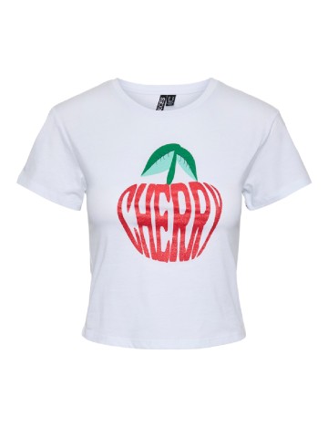 Tricou Pieces, alb
