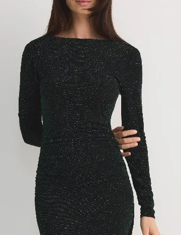Rochie medie Reserved, verde inchis