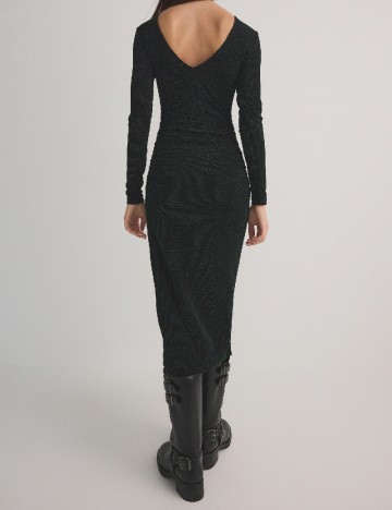 Rochie medie Reserved, verde inchis