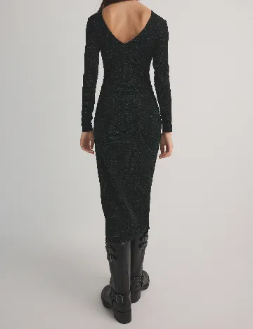 Rochie medie Reserved, verde inchis