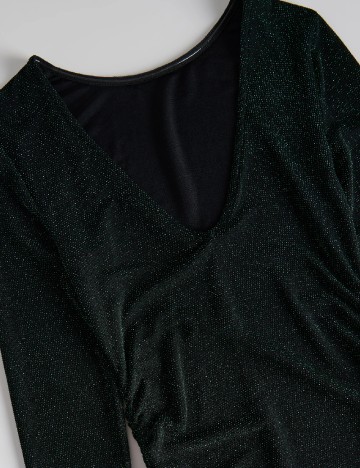 Rochie medie Reserved, verde inchis