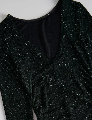 Rochie medie Reserved, verde inchis
