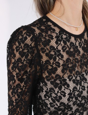 Bluza Pieces, negru