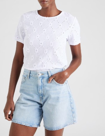 Bluza Pieces, alb