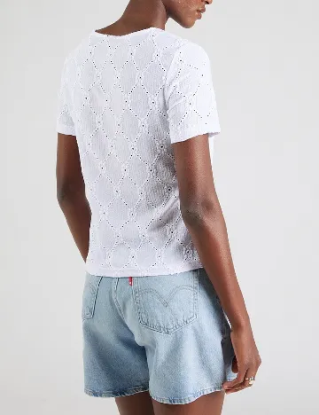 Bluza Pieces, alb