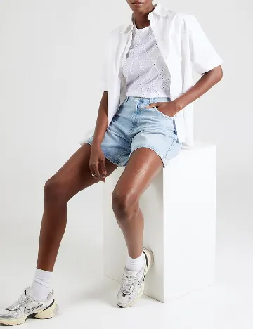 Bluza Pieces, alb