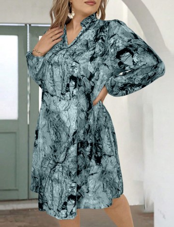 Rochie scurta SHEIN CURVE, albastru