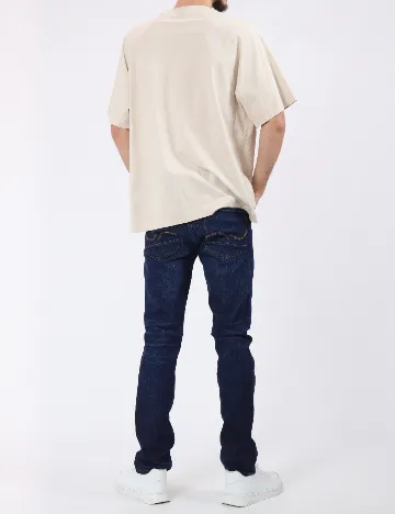 Tricou Jack&Jones, crem