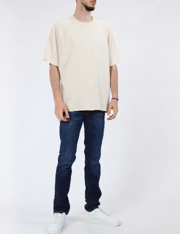 Tricou Jack&Jones, crem