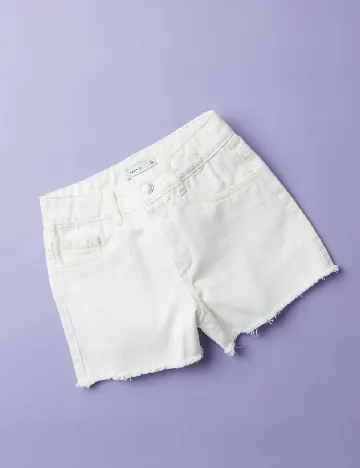 Pantaloni scurti Name It, alb