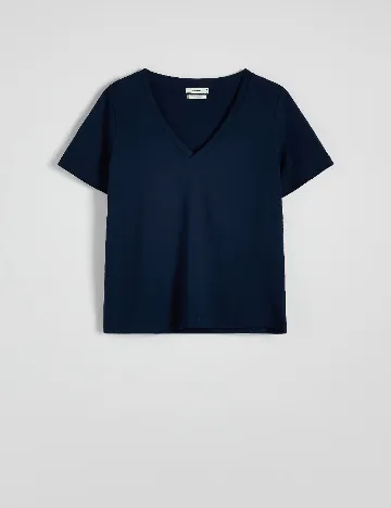Tricou Reserved, bleumarin inchis