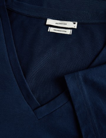Tricou Reserved, bleumarin inchis