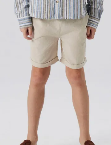 Pantaloni scurti Name It, crem