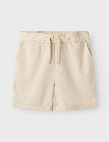 Pantaloni scurti Name It, crem
