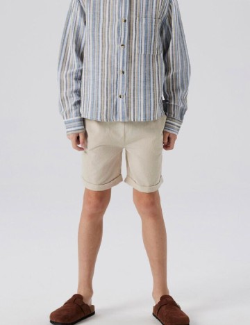 Pantaloni scurti Name It, crem