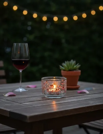 Suport lumanare, floral Floral print