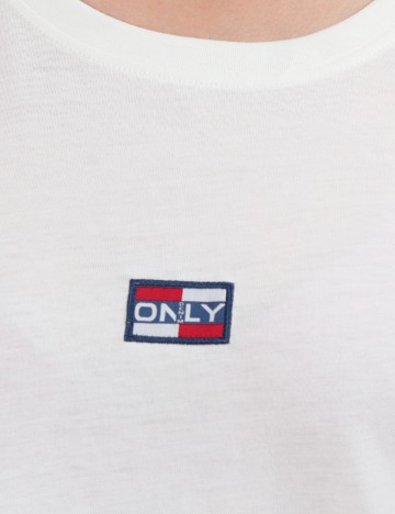 Tricou Only, alb