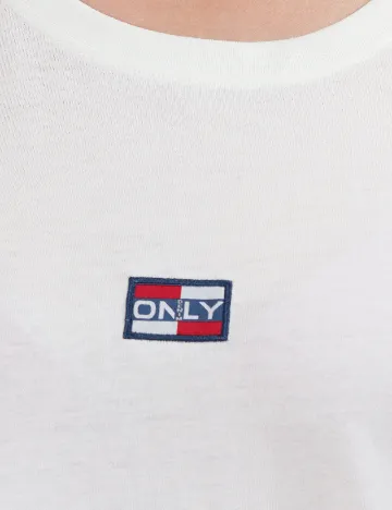 Tricou Only, alb