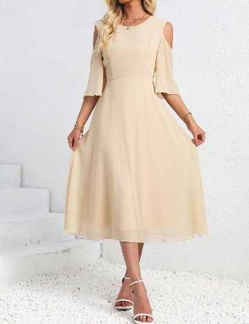 Rochie medie SHEIN, crem