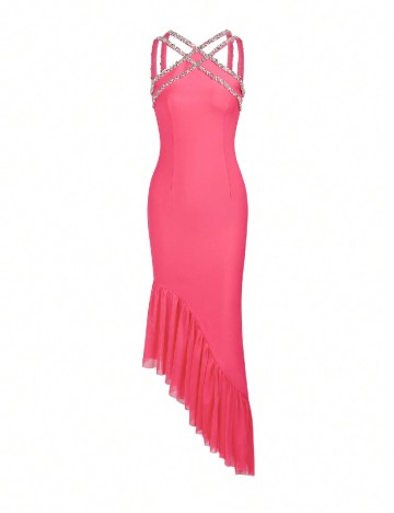 Rochie lunga SHEIN, roz